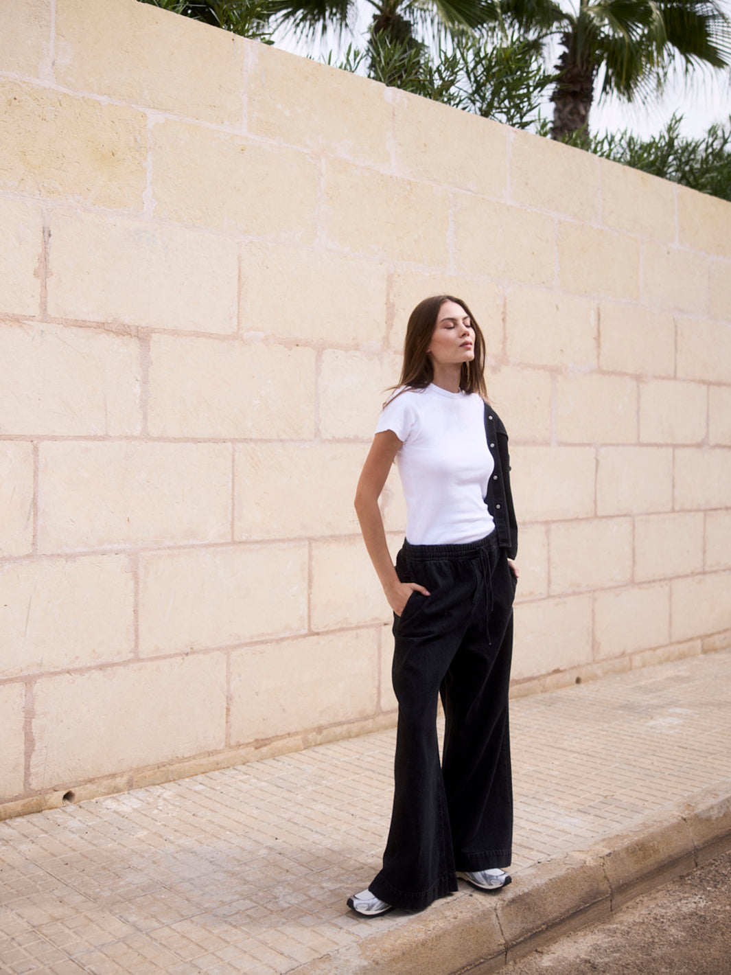 Geripptes T-Shirt aus Bio-Baumwolle