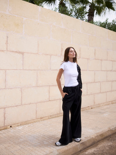 Geripptes T-Shirt aus Bio-Baumwolle