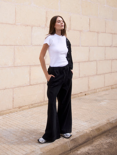 Geripptes T-Shirt aus Bio-Baumwolle