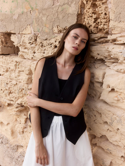 Weste aus nachhaltiger Wolle