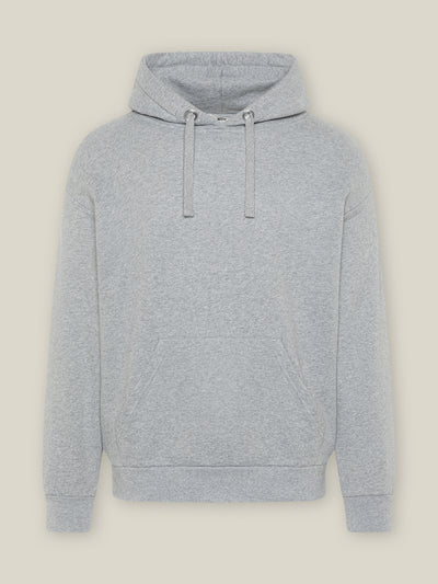 Damen Kapuzen Sweatshirt in Grau Melange aus Bio-Baumwolle von WOTE - fair in Portugal produziert, Freisteller Aufnahme