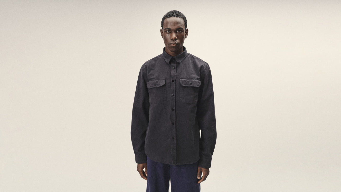 WOTE Herren Hemd in Schwarz – minimalistischer Editorial-Look